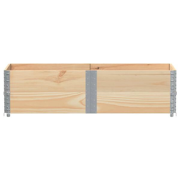 vidaXL Colares para paletes 2 pcs 150x50 cm madeira de pinho maci&ccedil;a