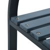 vidaXL Banco de jardim 120 cm madeira cinzento