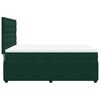 vidaXL Cama com molas/colch&atilde;o 140x190 cm veludo verde-escuro