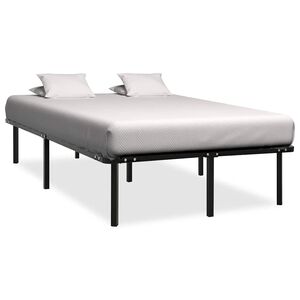 vidaXL Estrutura de cama 160x200 cm metal preto