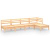 vidaXL 5 pcs conjunto lounge de jardim pinho maci&ccedil;o