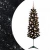 vidaXL &Aacute;rvore de Natal artificial estreita com bolas 120 cm 150 LED