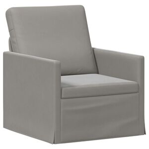 vidaXL Sof&aacute; de solteiro Cinzento-claro 70 x 81 x 82 cm Veludo (V)