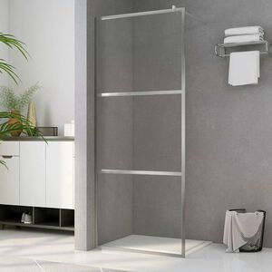 vidaXL Divis&oacute;ria de chuveiro 80x195 cm vidro transparente ESG