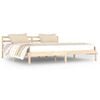 vidaXL Estrutura de cama 200x200 cm pinho maci&ccedil;o
