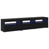 vidaXL Gabinete para TV 2 pcs Carvalho Preto 180 x 35 x 40 cm