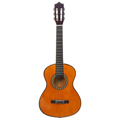 vidaXL Guitarra clássica iniciantes/crianças 1/2 34" madeira de tilia