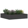 vidaXL Acabamento para Gramado 6 pcs Preto 60 x 60 x 13 cm A&ccedil;o