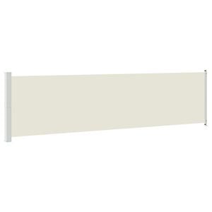 vidaXL Toldo lateral retr&aacute;til para p&aacute;tio 614x160 cm cor creme