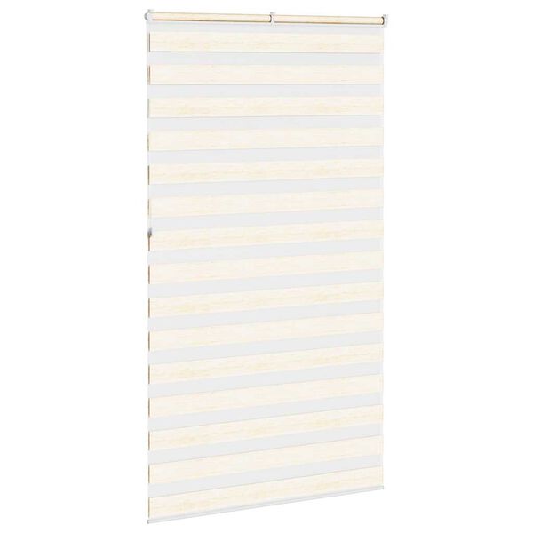 vidaXL Cortina de zebra 120x230 cm largura do tecido 115,9cm poli&eacute;ster