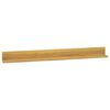 vidaXL Prateleiras de parede 2 pcs 110x10x10 cm madeira de teca maciça