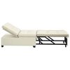 vidaXL Sof&aacute;-Cama Creme 194 x 67 x 82 cm Veludo