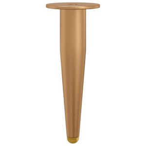 vidaXL P&eacute;s de Apoio 2 pcs Ouro 98 x 40 mm Ferro