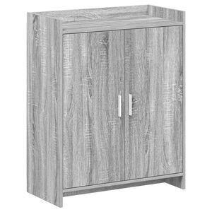 vidaXL Arm&aacute;rio de Sapatos com porta Sonoma cinzento 73,5 x 36 x 92 cm