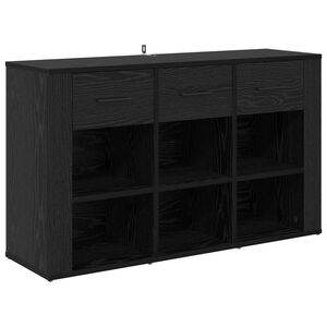 vidaXL Buffet Carvalho Preto 100 x 30 x 59,5 cm Derivados de Madeira