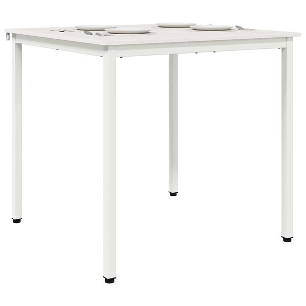 vidaXL Mesa de jantar Branco 80 x 80 x 75 cm