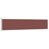vidaXL Toldo lateral retr&aacute;til para p&aacute;tio 100x514 cm castanho