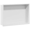 vidaXL Nichos de Chuveiro Branco 45 x 30 x 9,5 cm A&ccedil;o inoxid&aacute;vel