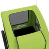 vidaXL Reboque de bicicleta p/ animais tecido oxford/ferro verde
