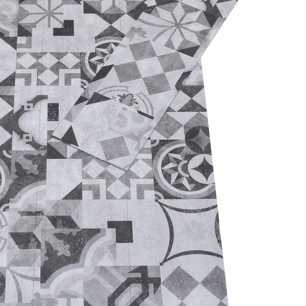 vidaXL Pranchas de Piso 36 pcs Cinzento 5,02 m&sup2; PVC