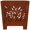 vidaXL Fire Pit Castanho 40 x 40 x 40 cm A&ccedil;o