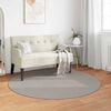 vidaXL Tapetes de &aacute;rea Redondo Creme e Taupe &Oslash; 120 CM