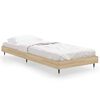 vidaXL Estrutura cama s/ colch&atilde;o derivados de madeira carvalho sonoma
