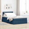 vidaXL Cama com arruma&ccedil;&atilde;o e colch&atilde;o com colch&atilde;o Azul 120 x 200 cm