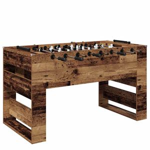 vidaXL Mesa de Pebolim Madeira antiga 146,5 x 74 x 85 cm