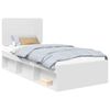 vidaXL Estrutura da Cama Branco 75 x 190 cm Madeira de Pinheiro Sólida