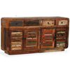 vidaXL Aparador de madeira recuperada maci&ccedil;a 150x35x75 cm