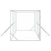 vidaXL Canil de exterior 6x2x2 m a&ccedil;o galvanizado prateado
