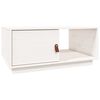 vidaXL Mesa de centro 80x80x35,5 cm madeira de pinho maci&ccedil;a branco
