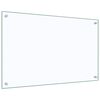 vidaXL Painel anti-salpicos cozinha 80x50 cm vidro temp. transparente