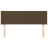 vidaXL Cabeceira de cama 2 pcs tecido 72x5x78/88 cm castanho-escuro