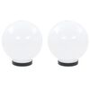 vidaXL Candeeiros esf&eacute;ricos LED 2 pcs 20 cm PMMA