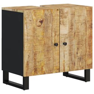 vidaXL M&oacute;vel de lavat&oacute;rio 62x33x58 cm mangueira maci&ccedil;a e derivados