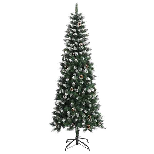 vidaXL &Aacute;rvore de Natal artificial com suporte 240 cm PVC verde