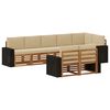 vidaXL Conjunto de Sof&aacute;s para Exterior 8 unid. Poli&eacute;ster
