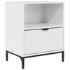 vidaXL Arm&aacute;rio de Cabeceira Branco brilhante 49 x 36 x 61 cm