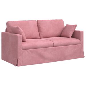 vidaXL Sof&aacute; Rosa 158 x 78 x 80 cm Veludo