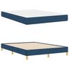vidaXL Cama Box com colch&atilde;o Azul 140 x 190 cm tecido