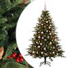 vidaXL &Aacute;rvore de Natal artificial com bolas 210 cm 300 LED