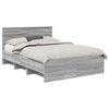 vidaXL Estrutura da Cama Cinza Sonoma 140 x 200 cm Madeira processada