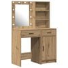 vidaXL Conjunto de Mesa de Maquiagem com LED 2 unid.