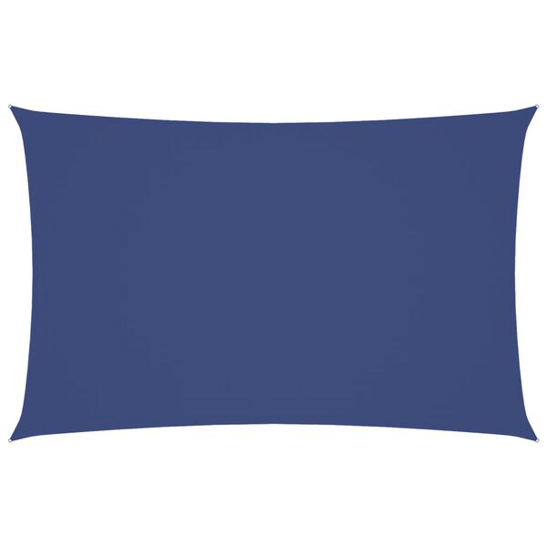 vidaXL Para-sol estilo vela tecido oxford retangular 5x8 m azul