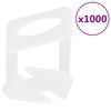 vidaXL Niveladores de ladrilhos 1000 pcs 1 mm