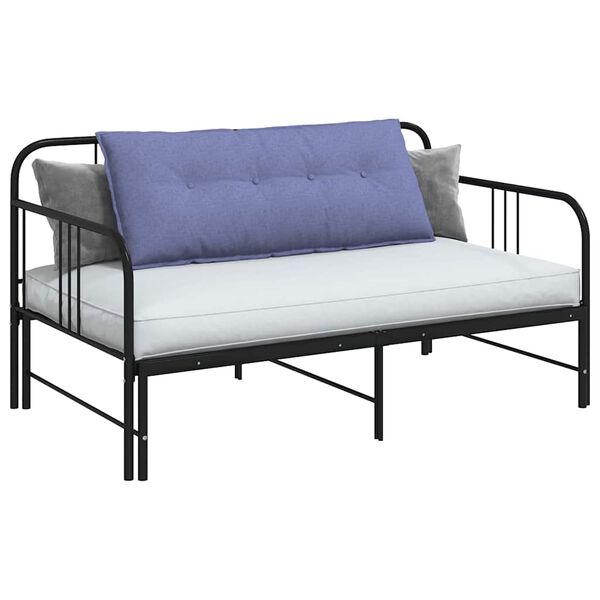 vidaXL Travesseiro para Costas Azul Jeans 120 x 19 x 50 cm tecido