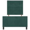 vidaXL Cama Box com cabeceira Verde Escuro 100 x 200 cm Veludo