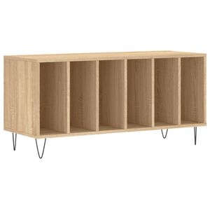 vidaXL Arm&aacute;rio p/ discos 100x38x48cm derivados madeira carvalho sonoma
